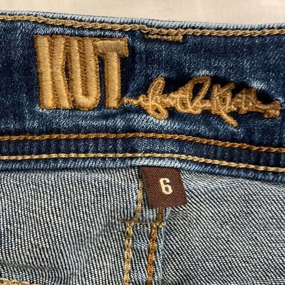 Kut From The Kloth Straight Denim Blue Jeans Womens Size 6 - Picture 2 of 12
